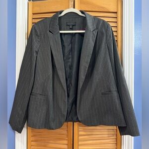 Worthington Charcoal Pinstripe Blazer